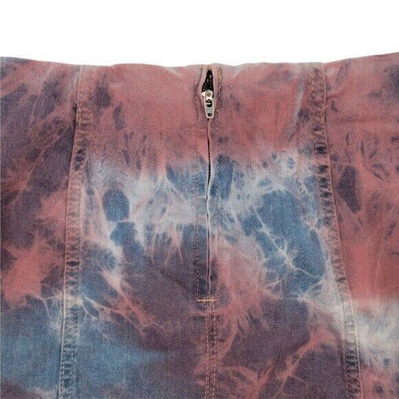 NEW Wild Fable Women's Stretch Tie Dyed Denim Mini Skirt Size 2 - Picture 5 of 10